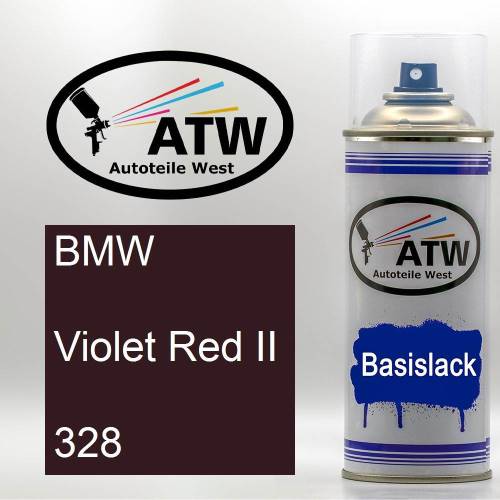 BMW, Violet Red II, 328: 400ml Sprühdose, von ATW Autoteile West.